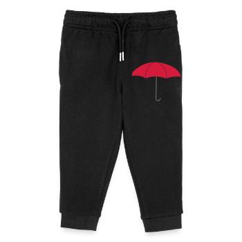 Logo Roter Regenschirm - Kinder Organic Jogginghose Mini Mover von Stanley/Stella - Schwarz - Vorne