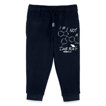 Je ne suis pas un labo de rat - Pantalon de jogging enfant bio Stanley/Stella - marine - Devant