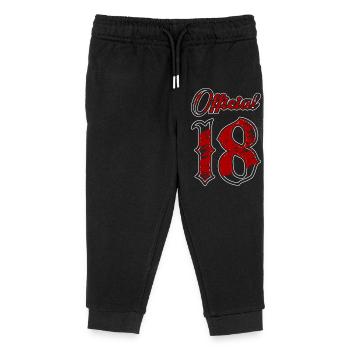 Officially 18 years - Kids Organic Sweatpants by Stanley/Stella - black - Front