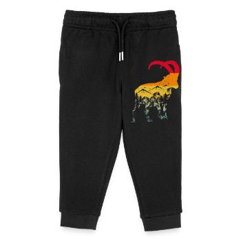 Capricorn, Hiking, Mountains - Kids Organic Sweatpants by Stanley/Stella - black - Front