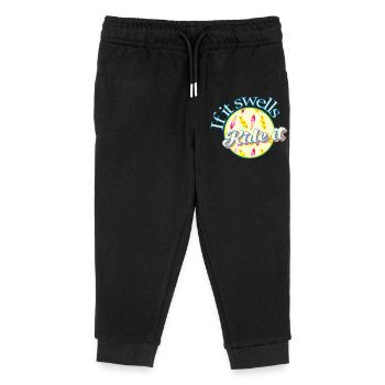 Surfer, wenn es anschwillt, reiten Sie es - Kinder Organic Jogginghose Mini Mover von Stanley/Stella - Schwarz - Vorne