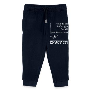 Angle de 89 degrés Dicton amusant pour perfectionniste - Pantalon de jogging enfant bio Stanley/Stella - marine - Devant
