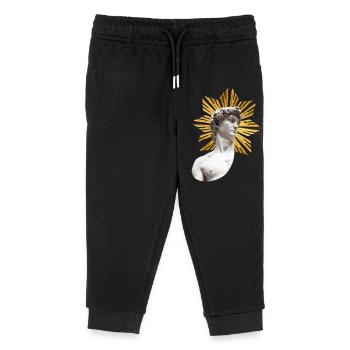 | David avec Halo Michel-ange - Pantalon de jogging enfant bio Stanley/Stella - noir - Devant