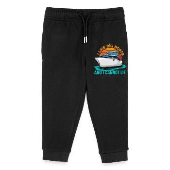 I Like Big Boats And I Cannot Lie - Kids Organic Sweatpants by Stanley/Stella - black - Front