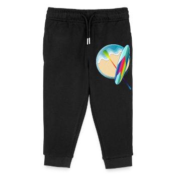 Stand up paddling board lying on the beach - Kids Organic Sweatpants by Stanley/Stella - black - Front