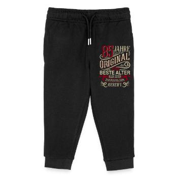 85. Geburtstag Vintage Retro - Kinder Organic Jogginghose Mini Mover von Stanley/Stella - Schwarz - Vorne