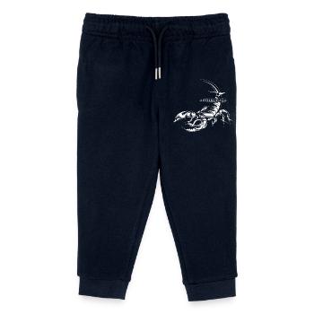 Skorpion Illustration Icon Grafik Tiere Skizze - Kinder Organic Jogginghose Mini Mover von Stanley/Stella - Navy - Vorne