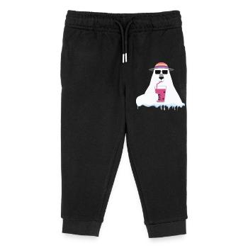 Global Warming Bear | Arctic Ecology Satire  - Kids Organic Sweatpants by Stanley/Stella - black - Front