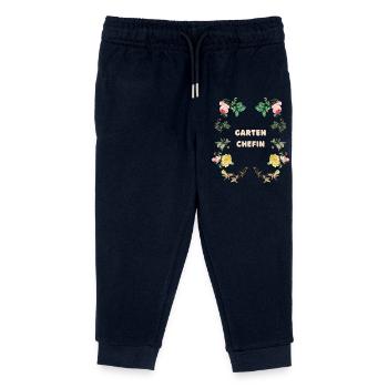 Garten Chefin Blumen Design - Kinder Organic Jogginghose Mini Mover von Stanley/Stella - Navy - Vorne