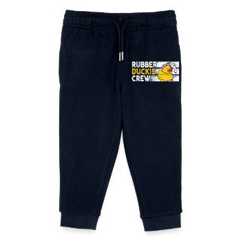 Canard en caoutchouc Équipage de canard en caoutchouc - Pantalon de jogging enfant bio Stanley/Stella - marine - Devant