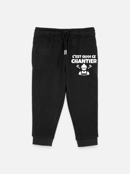 Baustelle, Bauleiter, Bau - Kinder Organic Jogginghose Mini Mover von Stanley/Stella - Schwarz