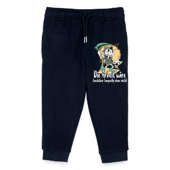 Sensenmann mit Werkzeug - Kinder Organic Jogginghose Mini Mover von Stanley/Stella - Navy - Vorne