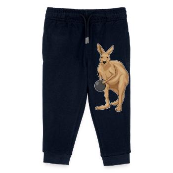 Boule de bowling Kangourou - Pantalon de jogging enfant bio Stanley/Stella - marine - Devant