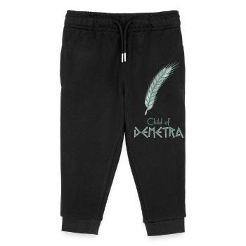 Child of Demetra – Percy Jackson inspired design - Kids Organic Sweatpants by Stanley/Stella - black - Front