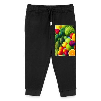 Fruit - Pantalon de jogging enfant bio Stanley/Stella - noir - Devant