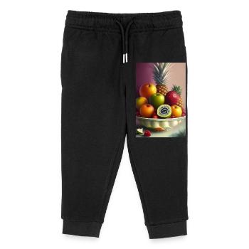 Fruit - Pantalon de jogging enfant bio Stanley/Stella - noir - Devant