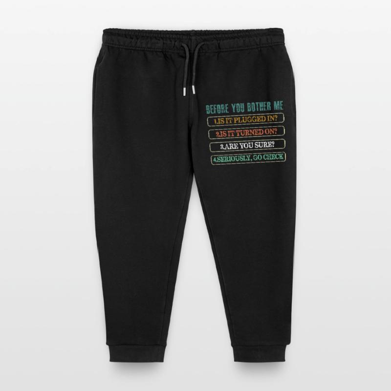 Information Technology Tech Technical Support Kids Organic Sweatpants by Stanley/Stella