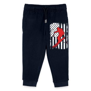 4. Juli Ski USA - Kinder Organic Jogginghose Mini Mover von Stanley/Stella - Navy - Vorne