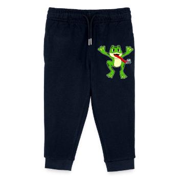 Mouche grenouille - Pantalon de jogging enfant bio Stanley/Stella - marine - Devant