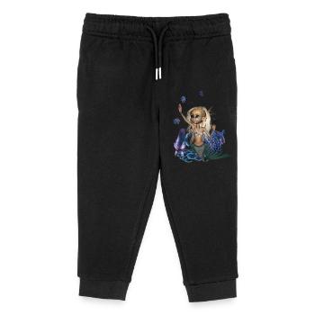 Douce petite sirène - Pantalon de jogging enfant bio Stanley/Stella - noir - Devant