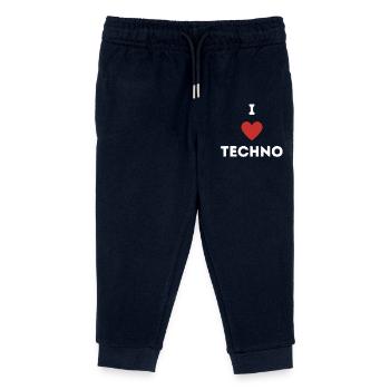 J’AIME LA TECHNO - J’AIME LA TECHNO RAVEWEAR - Pantalon de jogging enfant bio Stanley/Stella - marine - Devant