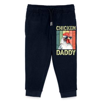 Chicken Chickens - Kids Organic Sweatpants by Stanley/Stella - navy - Front
