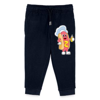 Cuisinière de hot-dog Cuisson de la moutarde - Pantalon de jogging enfant bio Stanley/Stella - marine - Devant