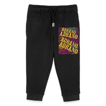 Sizilien T-Shirt Adrano Wort Wolke T-Shirt - Kinder Organic Jogginghose Mini Mover von Stanley/Stella - Schwarz - Vorne