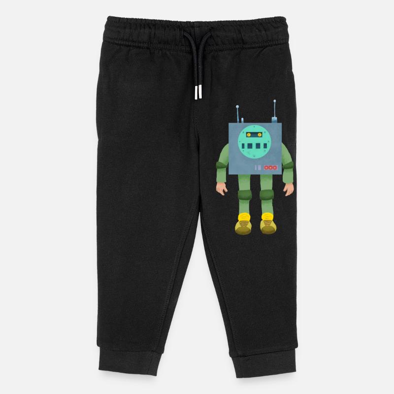 Garçon robotisé - Pantalon de jogging enfant bio Stanley/Stella - noir