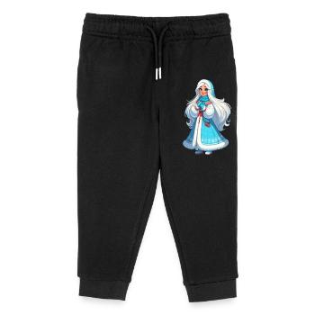 Ded Moroz Snegourotchka, Père Noël russe - Pantalon de jogging enfant bio Stanley/Stella - noir - Devant