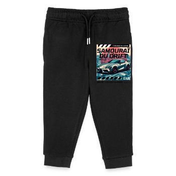 Samouraï Drift Urbaine - Pantalon de jogging enfant bio Stanley/Stella - noir - Devant