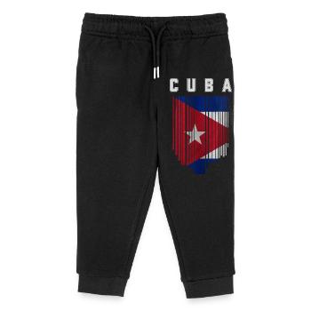 Cuban flag, Cuban pride - Kids Organic Sweatpants by Stanley/Stella - black - Front