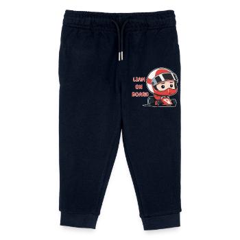 Liam on board - Kids Organic Sweatpants by Stanley/Stella - navy - Front