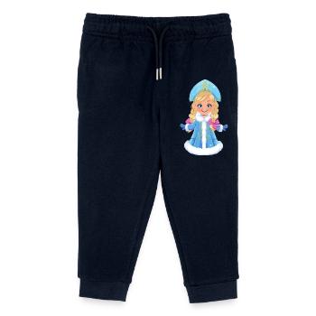 Ded Moroz Snegourotchka, Père Noël russe - Pantalon de jogging enfant bio Stanley/Stella - marine - Devant
