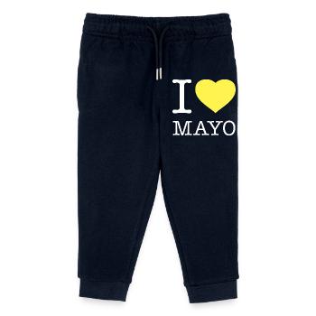 I LOVE MAYO Mayonnaise - Kids Organic Sweatpants by Stanley/Stella - navy - Front