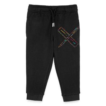 Zeichnen mit Stift und Lineal - Kinder Organic Jogginghose Mini Mover von Stanley/Stella - Schwarz - Vorne