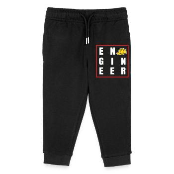 Career, Engineer, Job, Quote, Employee, Success - Kids Organic Sweatpants by Stanley/Stella - black - Front