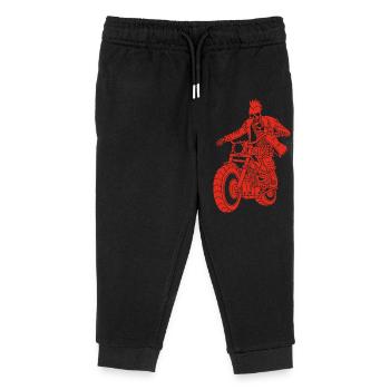 The Red Biker from Hell - Kids Organic Sweatpants by Stanley/Stella - black - Front
