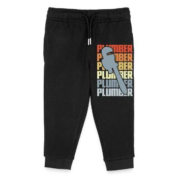 Installer Vintage Look - Kids Organic Sweatpants by Stanley/Stella - black - Front