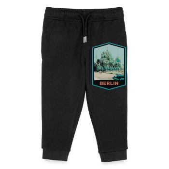 Illustration Dôme de la cathédrale de Berlin - Pantalon de jogging enfant bio Stanley/Stella - noir - Devant