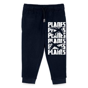 Airplanes - Kids Organic Sweatpants by Stanley/Stella - navy - Front