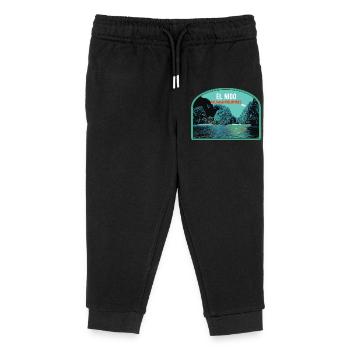 El Nido, Palawan, Philippines, Falaises Étonnantes - Pantalon de jogging enfant bio Stanley/Stella - noir - Devant
