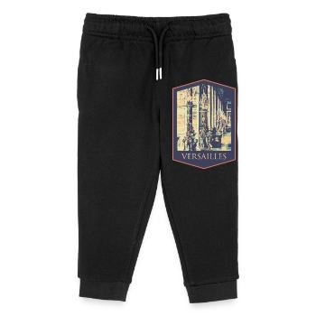 Majestic interior, Palace of Versailles - Kids Organic Sweatpants by Stanley/Stella - black - Front