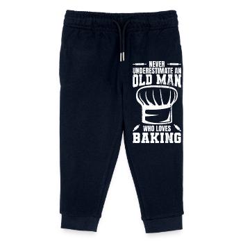 Bäcker Großvater - Kinder Organic Jogginghose Mini Mover von Stanley/Stella - Navy - Vorne