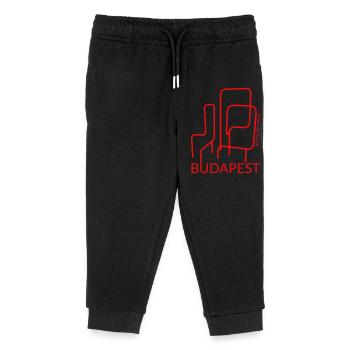Budapest Klettergerüst - Kinder Organic Jogginghose Mini Mover von Stanley/Stella - Schwarz - Vorne