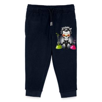 Crâne en scientifique sombre dans le laboratoire - Pantalon de jogging enfant bio Stanley/Stella - marine - Devant