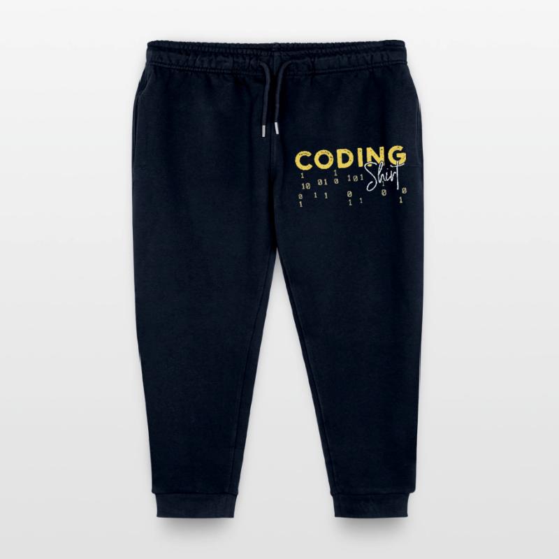 Coden Statement Developer Programmer Scripting Kids Organic Sweatpants by Stanley/Stella
