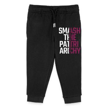 Smash the Patriarchy - Kampf um Gleichberechtigung - Kinder Organic Jogginghose Mini Mover von Stanley/Stella - Schwarz - Vorne