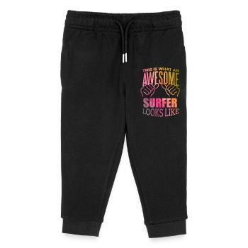 surf - Pantalon de jogging enfant bio Stanley/Stella - noir - Devant