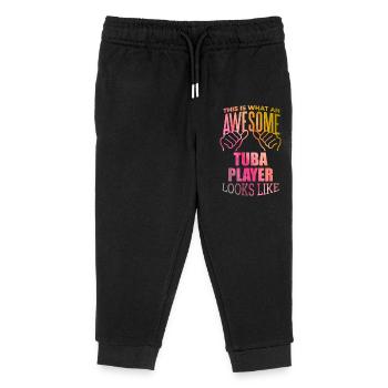 Tuba - Kids Organic Sweatpants by Stanley/Stella - black - Front